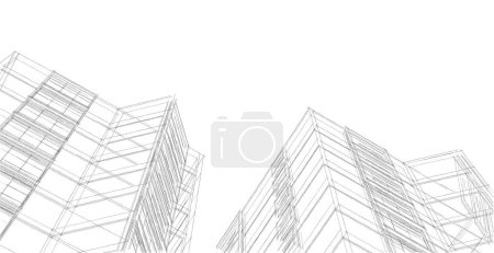 Foto de Arquitectura moderna de la ciudad, ilustración 3d - Imagen libre de derechos