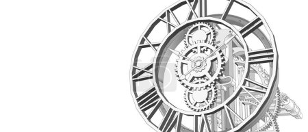 Téléchargez les photos : Mécanisme d'engrenages d'horloge fermer - en image libre de droit