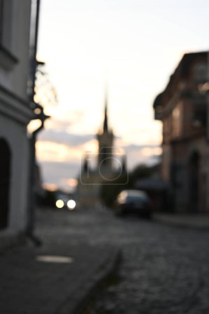 Photo for Urban landscape, blurred city background - Royalty Free Image