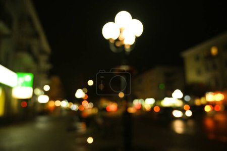 Photo for Evening city lights blur background - Royalty Free Image