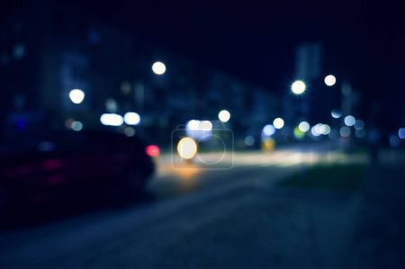 Photo for Evening city lights blur background - Royalty Free Image