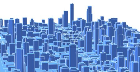 Illustration for Vector illustration of a city - Royalty Free Image