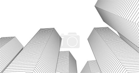 Illustration for Abstract architecture city 3d rendering - Royalty Free Image