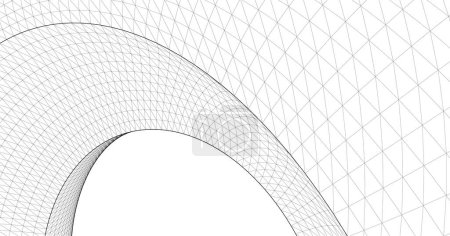 Téléchargez les illustrations : Architecture abstraite arc illustration 3d - en licence libre de droit
