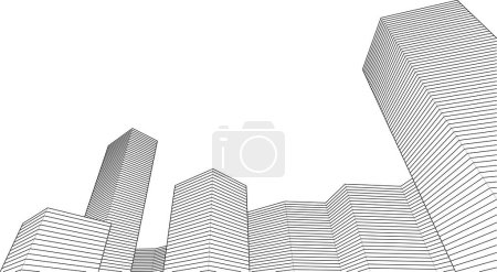 Illustration for Abstract architecture city 3d rendering - Royalty Free Image