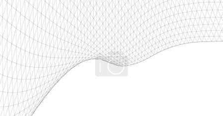 Illustration for Minimal geometrical shapes, architectural lines, vector illustration - Royalty Free Image