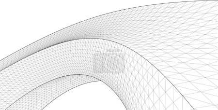 Ilustración de Geometría gráfica abstracta 3d ilustración - Imagen libre de derechos