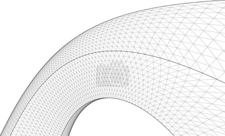 Téléchargez les illustrations : Géométrie graphique abstraite illustration 3D - en licence libre de droit