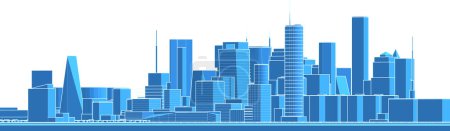 Illustration for Abstract urban cityscape  3d illustration - Royalty Free Image