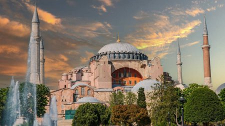 Hagia Sophia. Hagia Sophia in Istanbul Türkei. Islamischer Hintergrund