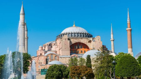 Hagia Sophia. Hagia Sophia in Istanbul Turkey. Islamic background
