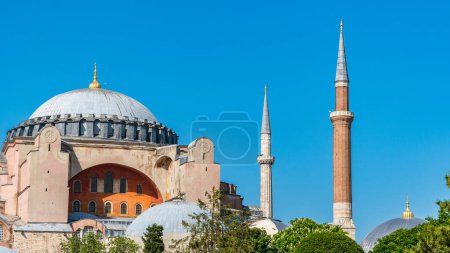 Hagia Sophia. Hagia Sophia in Istanbul Türkei. Islamischer Hintergrund