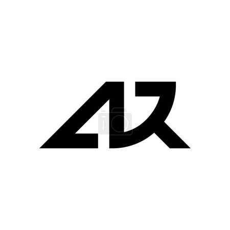 Diseño de Logo ANR o AR Letter con tipografía, abstracta, moderna y creativa