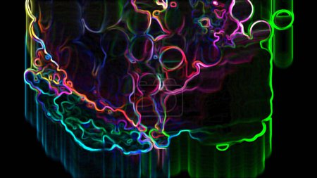 Foto de Luces eléctricas abstractas Visualización digital - Imagen libre de derechos