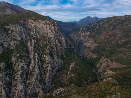 Photo for Amazing view over the famous ridomo gorge in mountainous Mani area in Messenia, Peloponnese, Greece - Royalty Free Image