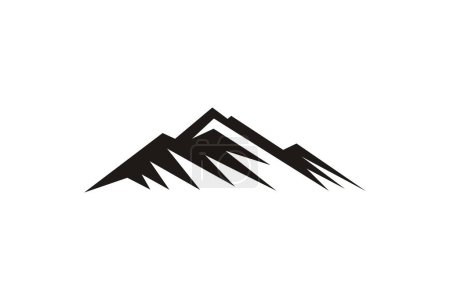 Black Mountain Adventure Retro rustikalen Vintage-Logo-Design