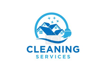 Foto de Servicio de limpieza Diseño de logotipos empresariales, Eco Friendly Concept para interiores, viviendas y edificios - Imagen libre de derechos
