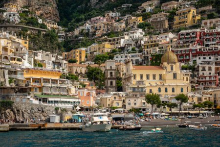 Photo for Amalfi Coast, Italy - MAY 22 2018: The village of Positano on the Amalfi Coast, Province of Salerno, Campania, Italy - Royalty Free Image