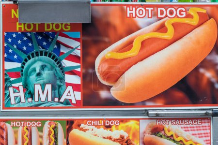 Photo for Hot Dog stall, New York, USA - Royalty Free Image