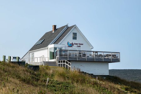 Foto de St. John 's, Terranova, Canadá 27.09.2023 Vista de Cape Spear Café desde Cape Spear - Imagen libre de derechos