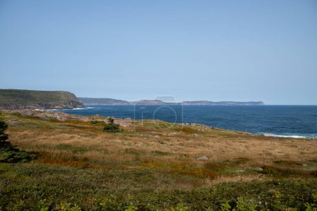 Téléchargez les photos : St. John's, Terre-Neuve, Canada 27.09.2023 Vue de la baie du Cap depuis le cap Spear - en image libre de droit