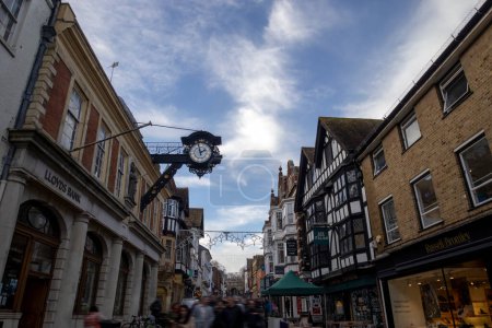 Photo for The busy High Street in Winchester, Hampshire, UK - Royalty Free Image