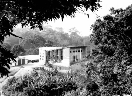 Foto de The College Hall en Amedzofe, Región de Volta, Ghana c.1958 - Imagen libre de derechos