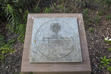 Téléchargez les photos : Mémorial au Soldat Robert Beatham à Penrith, au Royaume-Uni, qui a reçu la Croix de Victoria pour bravoure lors de la bataille d'Amiens en août 1918 - en image libre de droit
