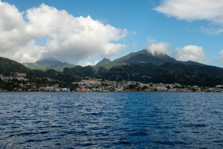 Photo for The urban area around Roseau in Dominica - Royalty Free Image