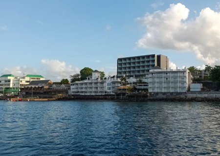 Téléchargez les photos : Le Fort Young Hôtel sur le front de mer à Roseau, Dominique - en image libre de droit