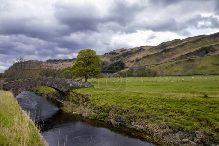 Rural landscape of the Lake District near Keswick, Cumbria, UK