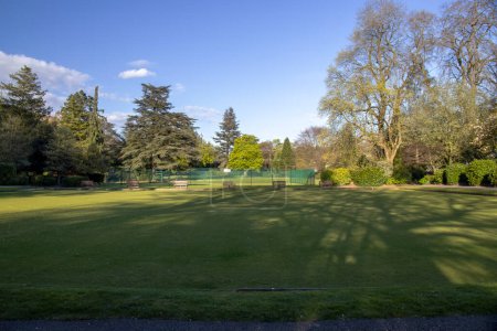 Der Bowlingplatz im Fitz Park, Keswick in Cumbria, Großbritannien