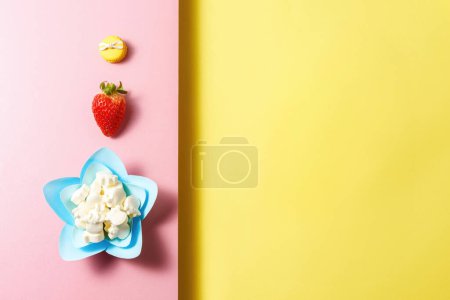 Photo for Colorful background for baby products, vitamins, candy and dietary supplements - Royalty Free Image