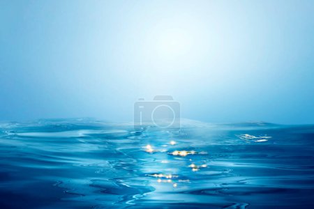 Photo for Water surfaces, oceans, seas and snowy mountains display water products - Royalty Free Image