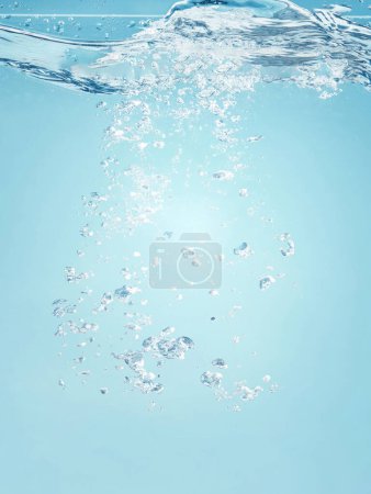 Téléchargez les photos : Surface de l'eau, sous l'océan, et sous le fond d'écran du lac pour la présentation des produits affiche - en image libre de droit