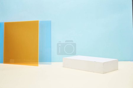 Photo for Geometric fresh creative background picture for product showcase - Royalty Free Image