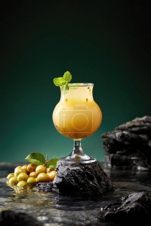 Foto de Hermosas imágenes de bebidas coloridas en restaurantes, hermosas imágenes de zumo de frutas - Imagen libre de derechos