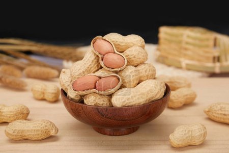 Photo for Images of peanuts, red peanuts, peanuts for diet, vegetarian food, high quality photos - Royalty Free Image
