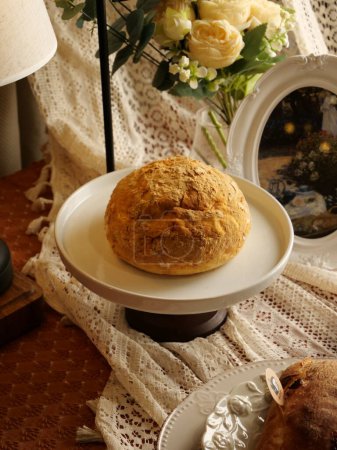 Foto de Fotos de pan y pasteles en restaurantes, fotos de alta calidad - Imagen libre de derechos