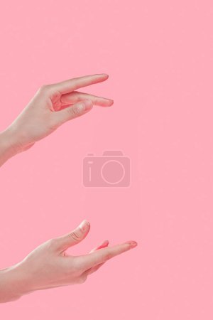 Photo for Beautiful Woman Hands, female Hands Applying Cream, Lotion, Spa and Manicure concept, Female hands with french manicure, - Royalty Free Image