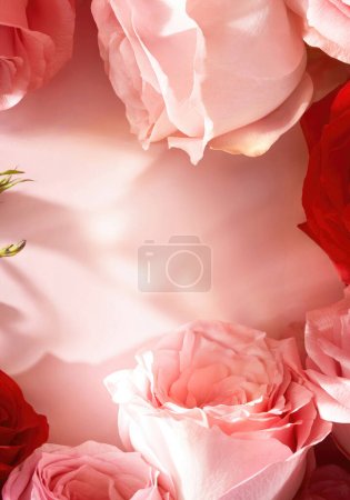 Téléchargez les photos : Fond d'écran rose pour l'affichage des produits, fond rose, images de haute qualité - en image libre de droit