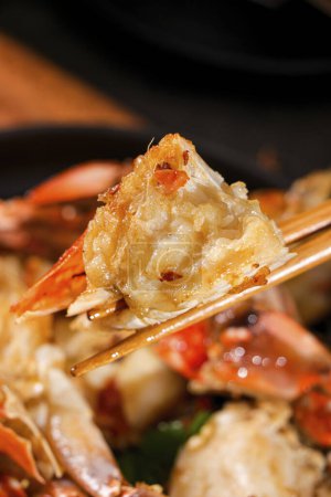 Foto de Imágenes claras de cangrejos de barro, platos de cangrejo a la parrilla, imágenes de alta calidad para imprimir - Imagen libre de derechos