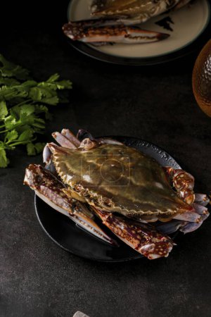 Photo for Clear images of mud crabs, grilled crab dishes, high quality images for printing - Royalty Free Image