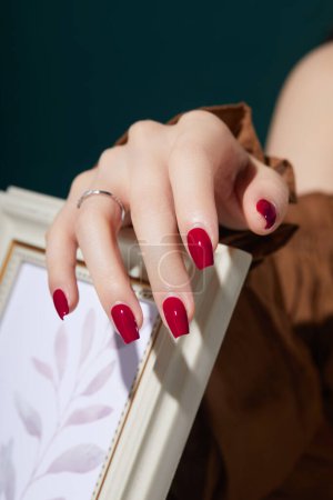 Téléchargez les photos : Nouvelles images de beauté des ongles, routine de soins des ongles pour des ongles sains et heureux, images de haute qualité - en image libre de droit