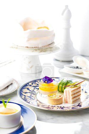 Photo for Images of teabreak setups, teabreak decorations and ideas, high quality images of cakes - Royalty Free Image