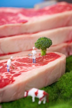 Téléchargez les photos : Images de viande crue, images de bœuf cru, images de porc cru, images de viande transformée dans les restaurants - en image libre de droit