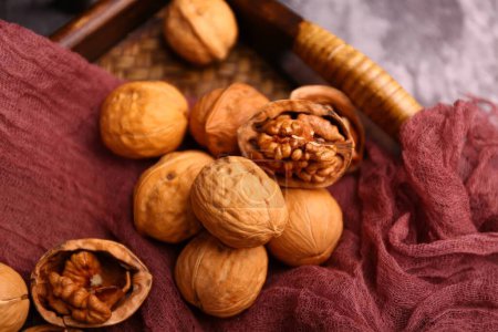 Photo for Pictures of walnuts, walnut photography, high quality walnut images - Royalty Free Image