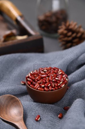 Photo for Pictures of red beans, red beans for diet, vegetarian food, high quality photos - Royalty Free Image