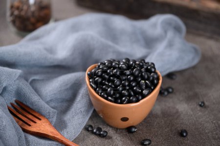 Photo for Pictures of black beans, delicious and beautiful black beans, dishes about black beans - Royalty Free Image