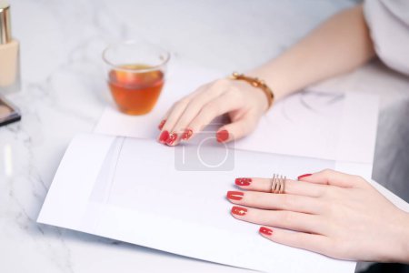 Photo for Images about nails, nail beauty, beautiful hands and nail polish - Royalty Free Image